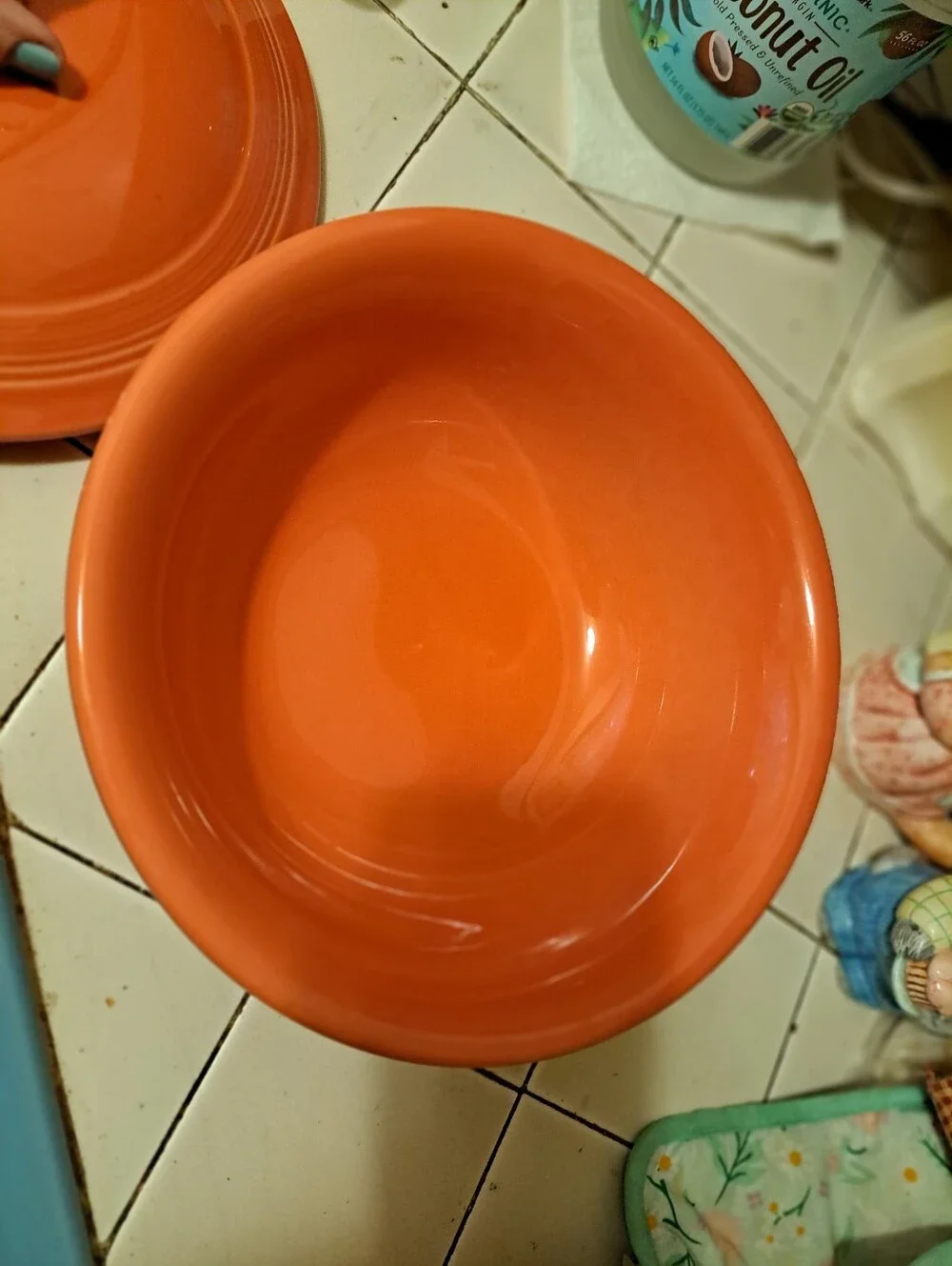 Vintage Fiesta Fiestaware Casserole Dish w Lid Homer Laughlin Ceramic Paprika